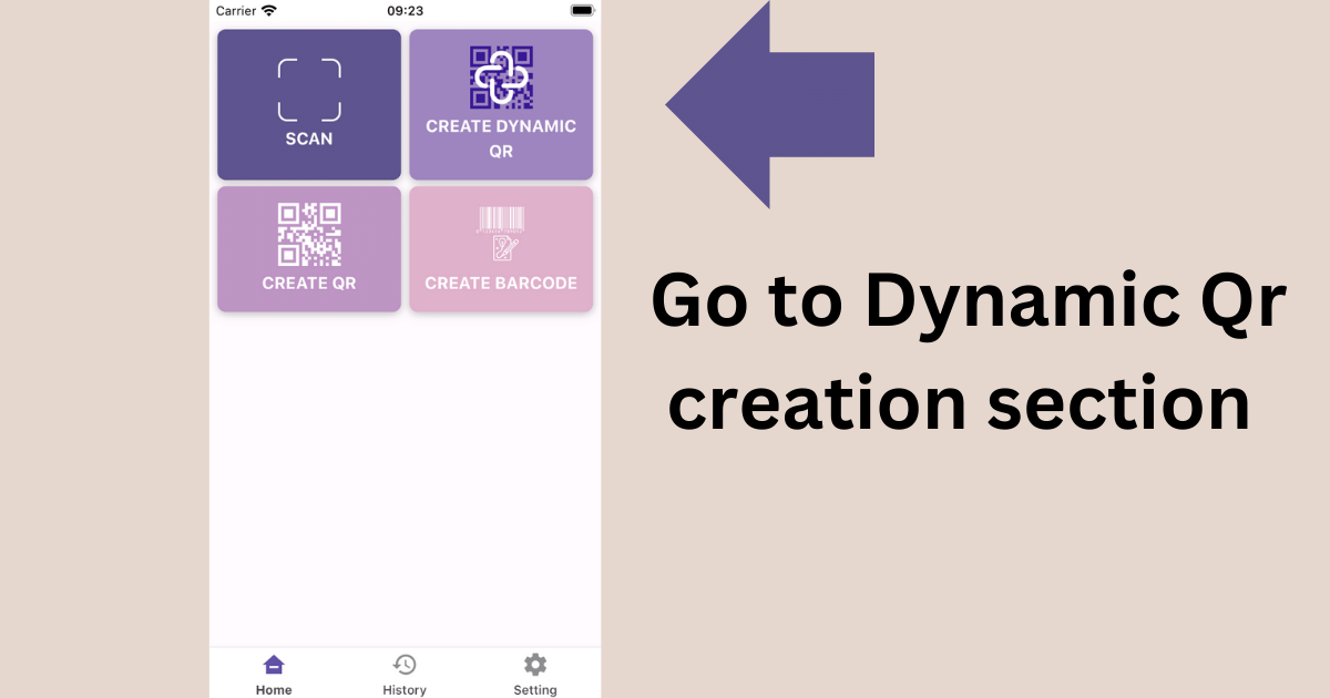 Instructions to create dynamic Qrdy