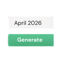 Calendar one click input
